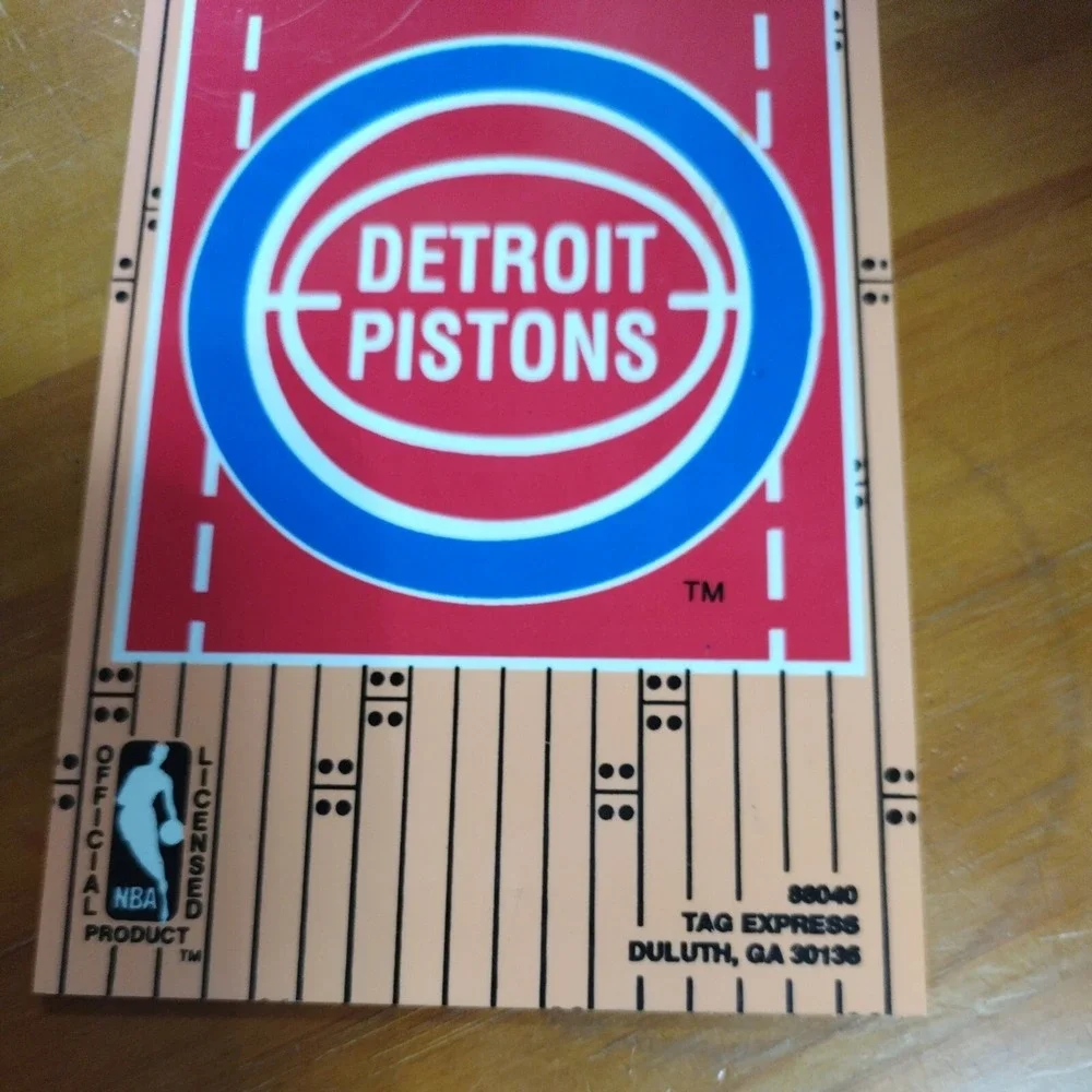 Vintage NBA Detroit‎ Pistons Vintage Door Knob Hanger Do Not Disturb Basketball